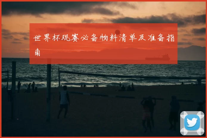 世界杯观赛必备物料清单及准备指南