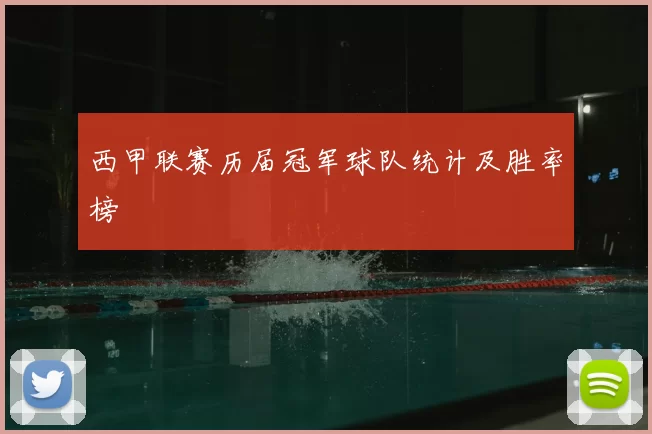 西甲联赛历届冠军球队统计及胜率榜